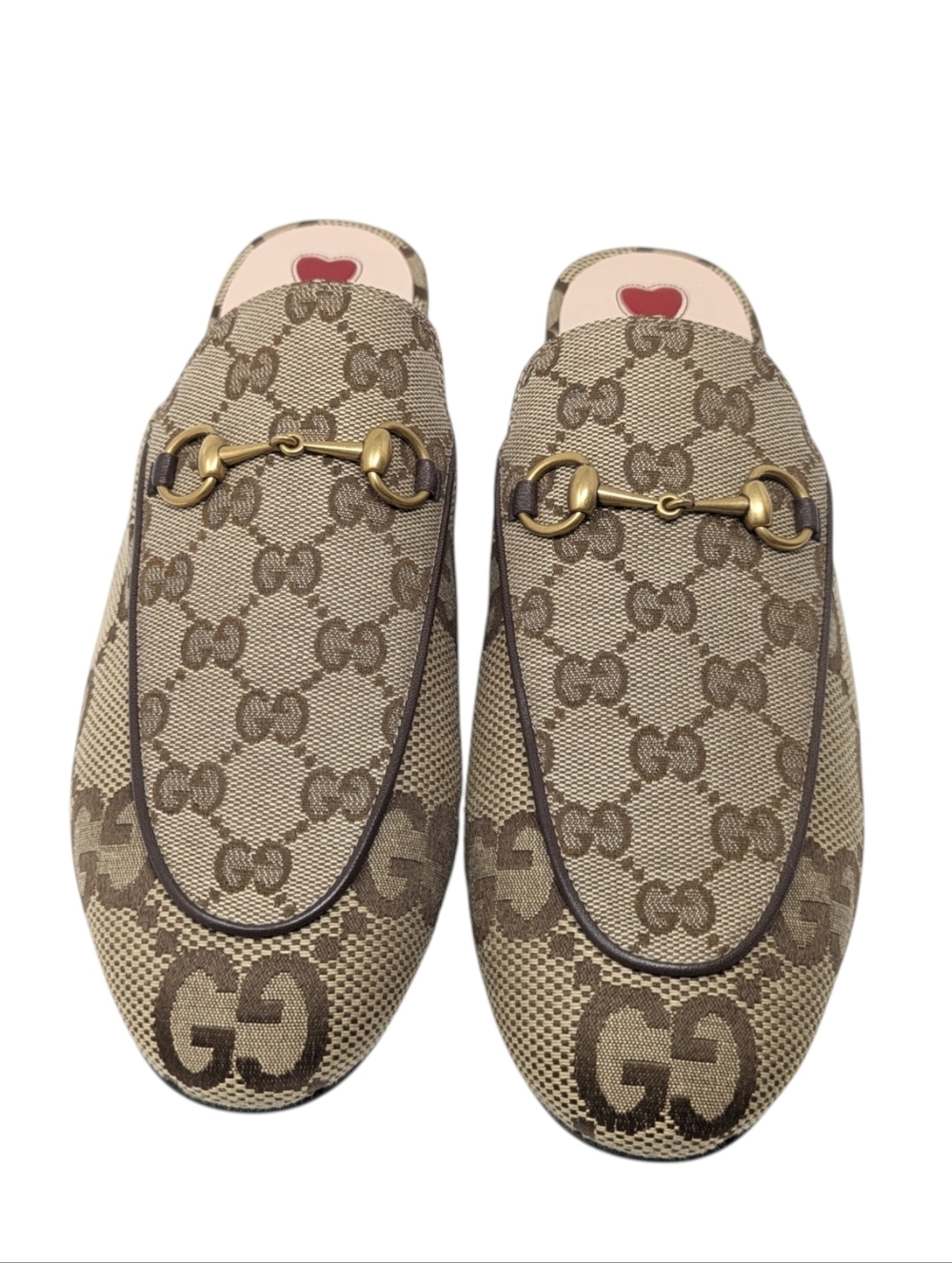 NIB Gucci Princetown Jumbo GG Monogram Horsebit Jacquard Loafer Mule Size EU 40 - Picture 3 of 13